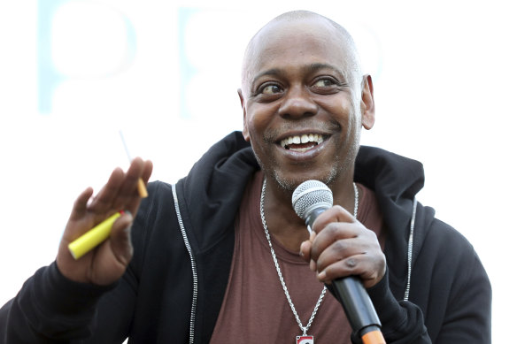 Not always a laughing matter: comedian Dave Chapelle was cancelled for making a point. 