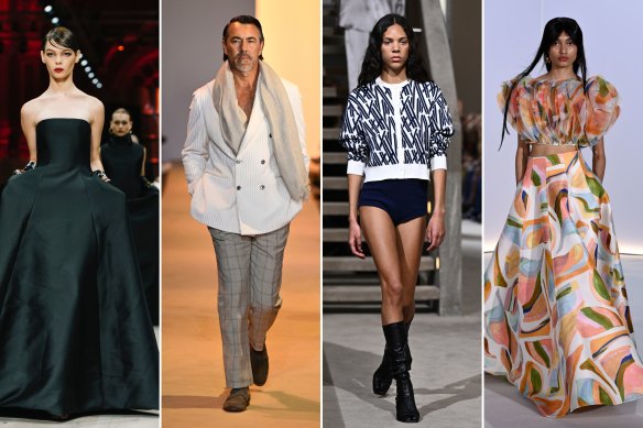 Four of the 12 designers bound for New York (from left): Mariam Seddiq, Christian Kimber, Viktoria & Woods and Acler.
