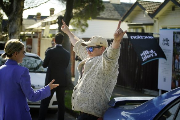 Melbourne’s weak property market has made it easier for buyers to achieve success, but prices are still unaffordable. 