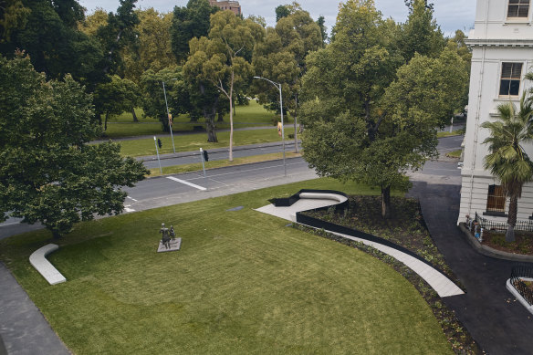 The Victorian Family Violence Memorial in Melbourne. 