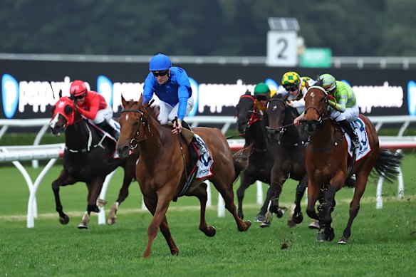 Tempted toys with her rivals in the Premiere Stakes.