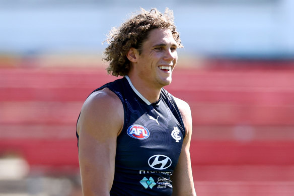 The Blues will welcome spearhead Charlie Curnow back into their forward line.