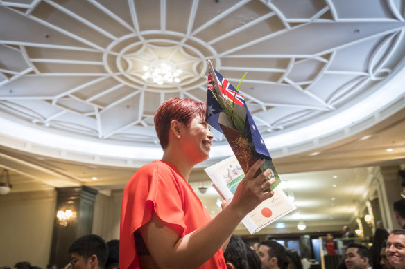 A citizenship ceremony in Melbourne on Australia Day 2019.