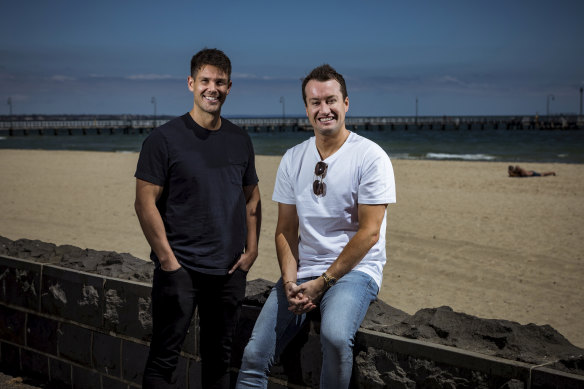 Bondi Sands co-founders Blair James and Shaun Wilson.