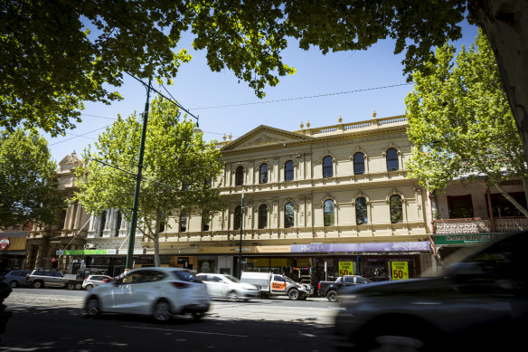 The 148-year-old Bendigo Mining Exchange, aka the Beehive Building.