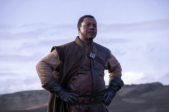 Weathers in ‘The Mandalorian’, part of the ‘Star Wars’ franchise.
