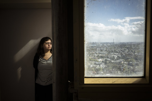 South Melbourne’s Park Towers public housing tenant Soyla Poernomo.