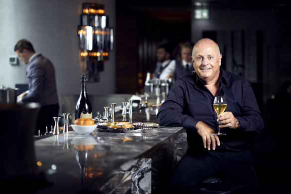 Restaurateur Chris Lucas at his restaurant Society in the Melbourne CBD.