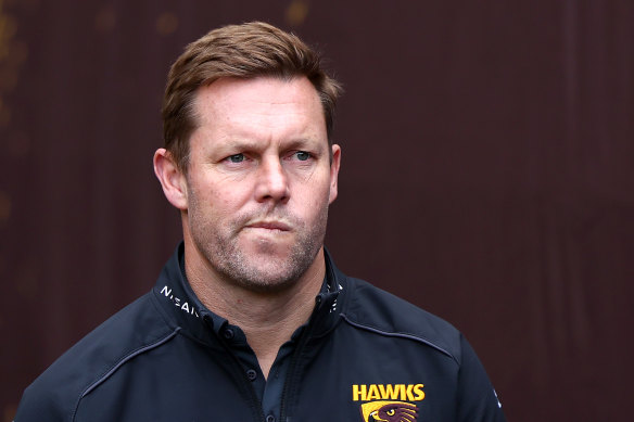 Hawthorn coach Sam Mitchell.