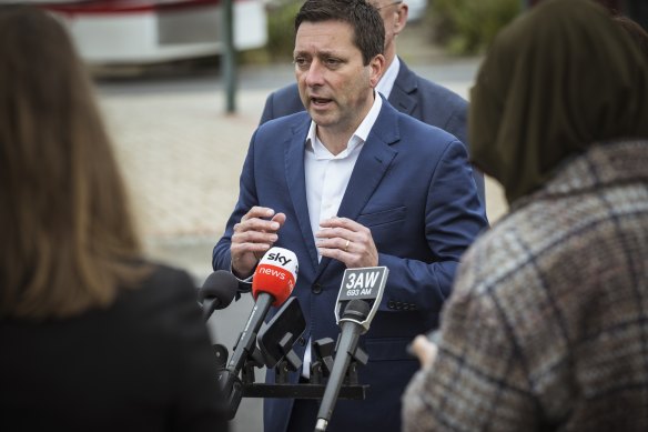 Opposition Leader Matthew Guy has come under pressure over ultra-conservative Liberal candidates.