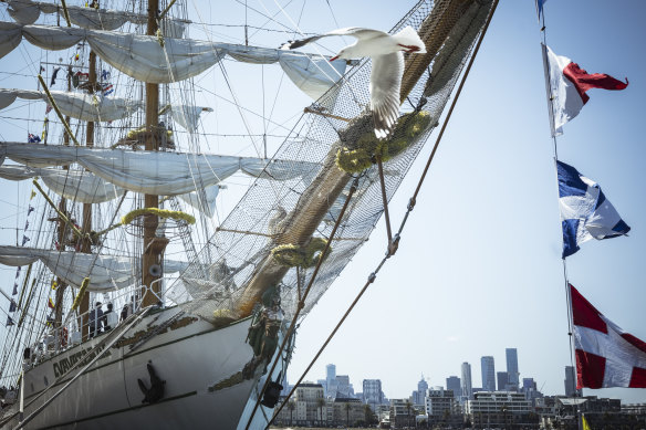 The Mexican Navy ship Cuauhtémoc is in Melbourne and will be open to the public until Monday.