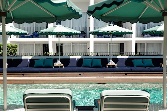 If the weather’s good, the pool is the place to unwind with a book.