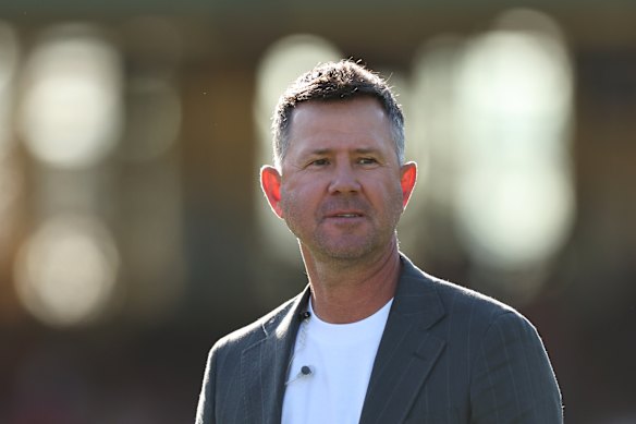 Seven commentator and former Australian captain Ricky Ponting.