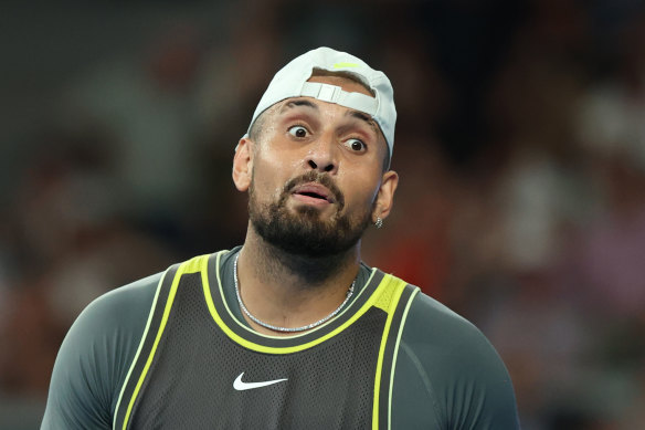 Never short of an opinion: Nick Kyrgios.