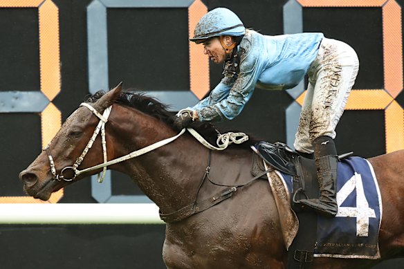 Siena Grima winning on God’s Window at Randwick in May.