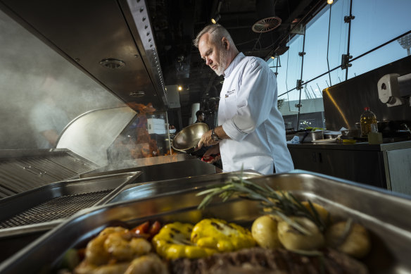 Australian Open executive chef Markus Werner oversees the food for players at the tournament. 