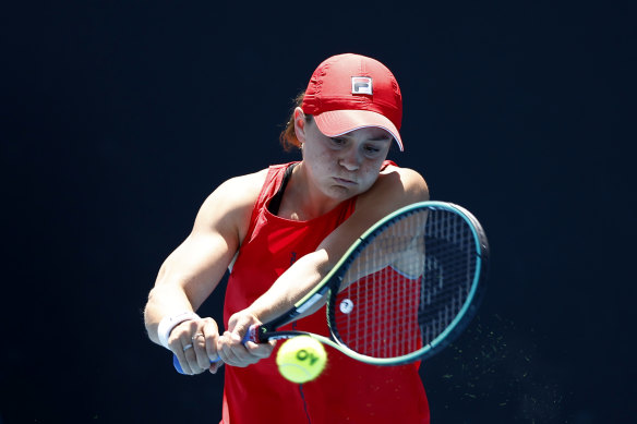 Ashleigh Barty played a lot of tennis in the lead-up to the Australian Open. 