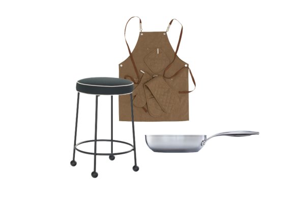 “Jacques” stool; Gift set; “SteelShield S-Series” 28cm frying pan.