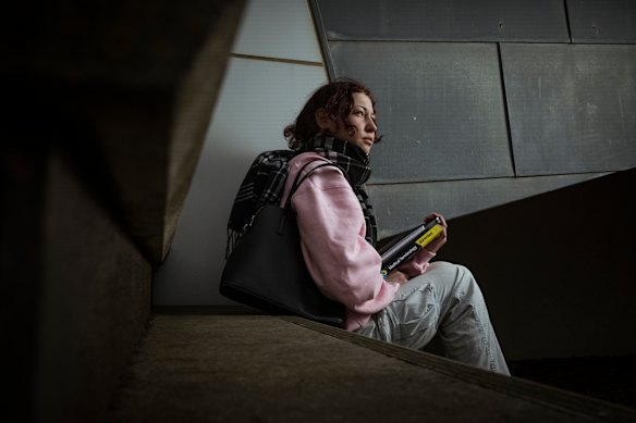 Annie Leutenmayr, 19, is  first year nursing student at Victoria University. Annie  was homeless but is now studying full time and living in transitional housing. 