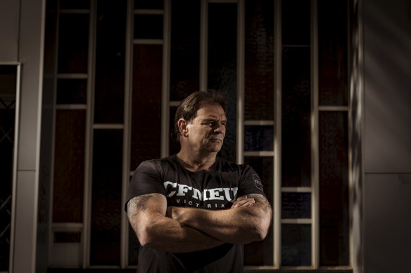 The Victorian CFMEU boss John Setka, photographed in 2020.