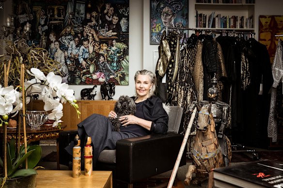 Melbourne couturier Kara Baker in her Melbourne studio.