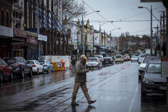 Union Road, Ascot Vale on Friday afternoon.