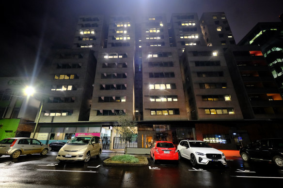 Student Living accommodation building in Carlton on Friday. 