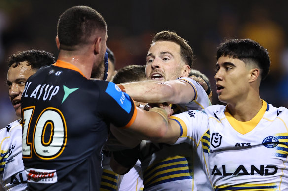 The Eels missed Clint Gutherson’s leadership against the Storm. 