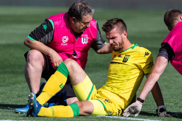 Filip Kurto was injured early in last weekend's victory over Adelaide United.