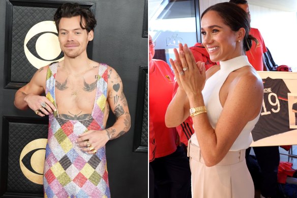 Grammy winner Harry Styles and Meghan, Duchess of Sussex, are both fans of the pinky ring.