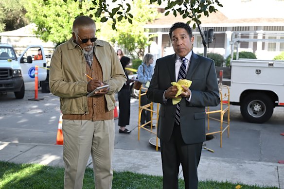 The Office’s Oscar Nunez (right), with Duane Shepard snr as Barry, returns as Oscar.  