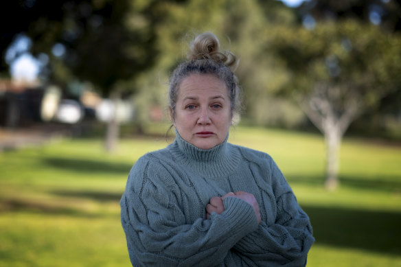 Maxie Antoniou, the mother of slain Melbourne woman Courtney Herron. 