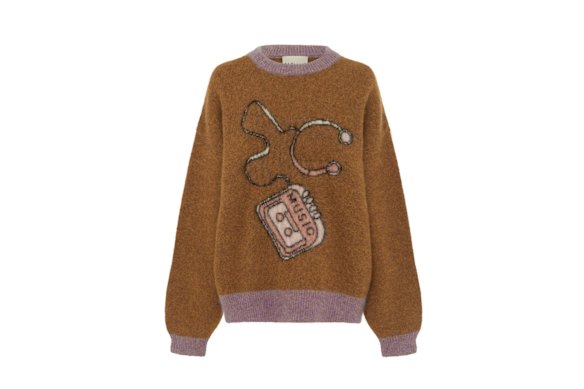 The Alemais sweater: one way to record a nostalgia for the cassette tapes of yore.