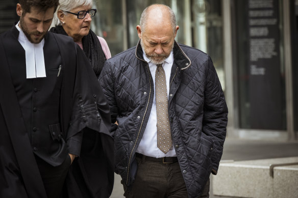 Former teacher Gary Bloom leaves the County Court last month.