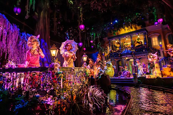 Tiana’s Bayou Adventure – the old Splash Mountain.