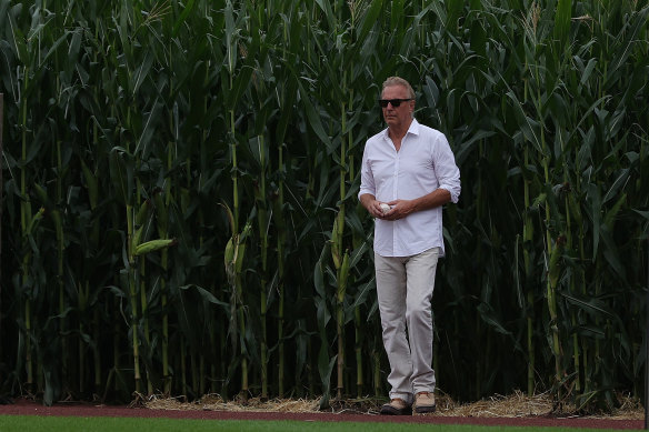 Actor Kevin Costner, star of the 1989 film Field of Dreams.