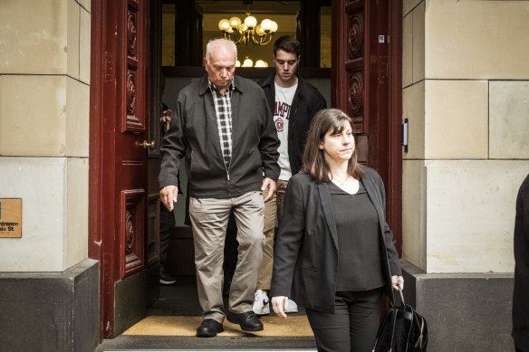 Paul Virgona’s father Giuseppe, son Luca and wife Antonietta.