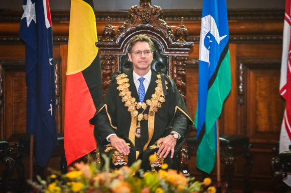 Melbourne Lord Mayor Nick Reece secured almost $1 million in donations.