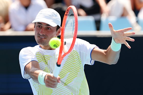 Bernard Tomic lost in second-round qualifying for the Australian Open.