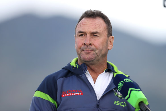 Ricky Stuart said he didn’t see the incident after the siren, having left the coach’s box.