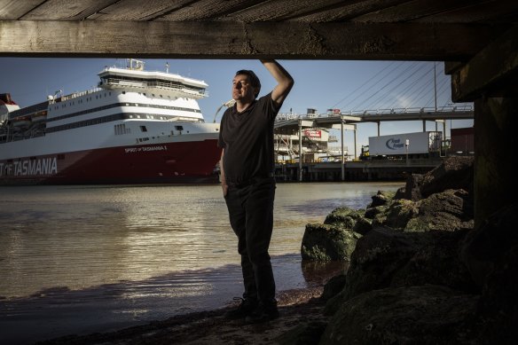 Damien Stevens is a regular passenger on the Spirit of Tasmania  and said it will be difficult to access the ferry in Geelong. 
