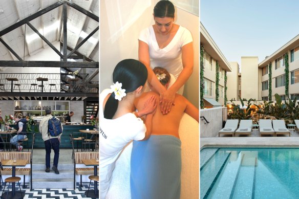 The Henne way: Mecca coffee in Alexandria; A four hand Venustus massage; The pool at Oxford House hotel.
