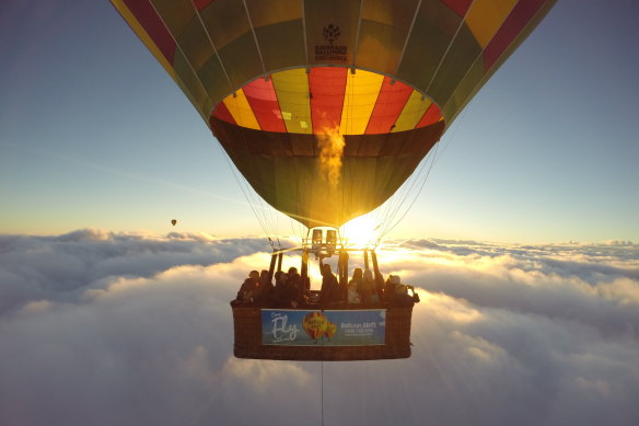 Ballooning over Mudgee, NSW.