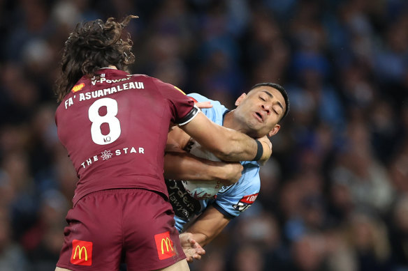 Tino Fa’asuamaleaui was on a mission in the Origin decider.