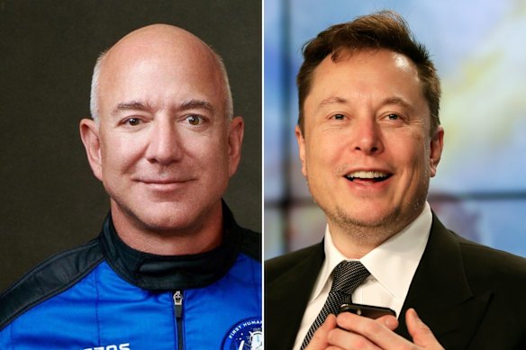 Whose vision of space will come true?  Jeff Bezos and Elon Musk.