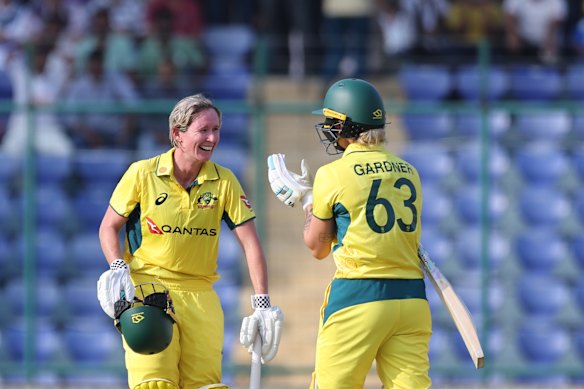 Mooney cracked her seventh international century.