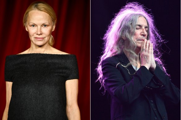 Pamela Anderson (at left) and Patti Smith both self-publish newsletters on Substack.