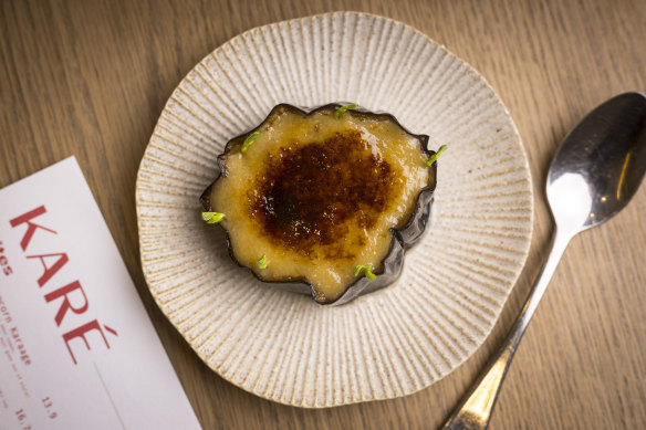 Bruleed miso eggplant.