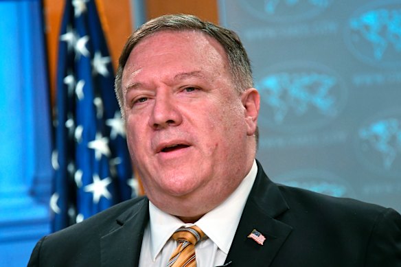 US Secretary of State Mike Pompeo said companies doing business with Huawei were "doing business with human rights abusers".