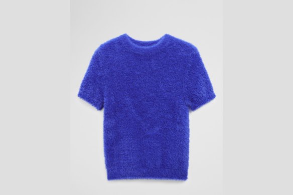 The perfect cross-seasonal item: Country Road’s fluffy-knit top.